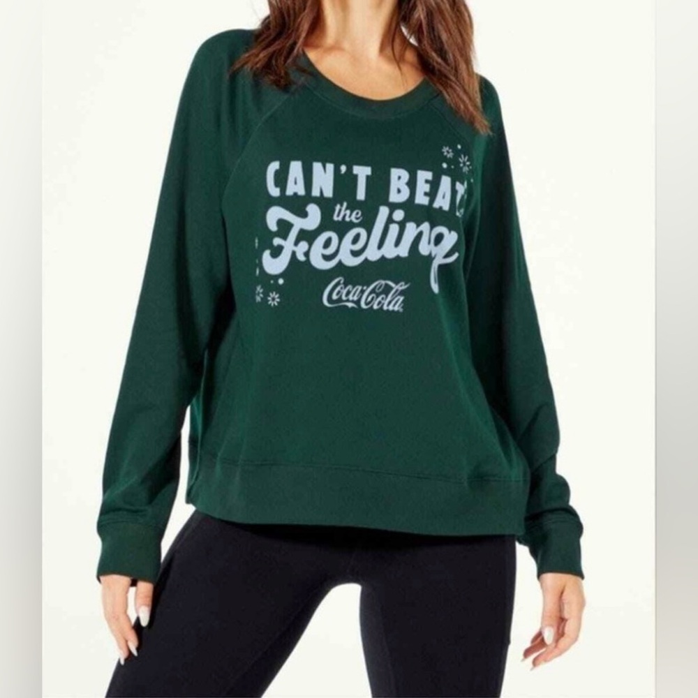Wildfox NWT Coca Cola Can’t Beat The Feeling Pullover Sweatshirt Size Large